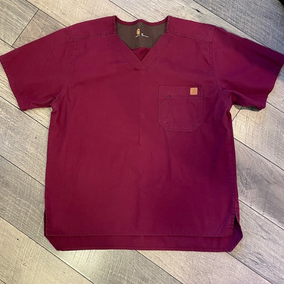 Burgundy Scrub Uniform Set - Picture 2 of 12